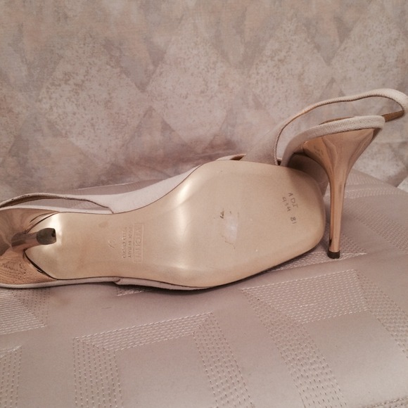 New Vicini canvas/leather slingback. Size 7 - Picture 3 of 4