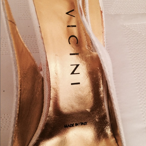 New Vicini canvas/leather slingback. Size 7 - Picture 4 of 4