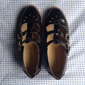topshop double strap mary jane shoes