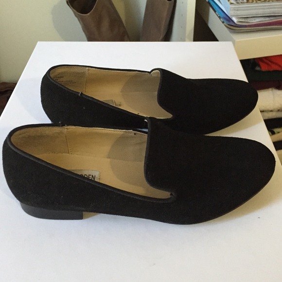 Steve Madden 'P-Harvi' black loafers flat (sz 6.5)