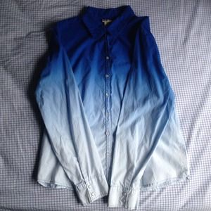 faded glory ombre button up