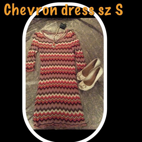 🚫sold🚫 Adorable chevron print dress sz S