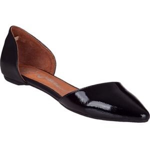 Jeffrey Campbell In-Love Black Patent Flats NIB!
