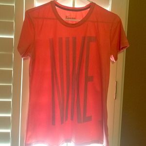 Nike dri fit pink shirt