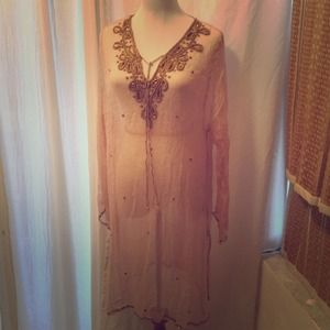 Anthropologie  Sheer Tunic