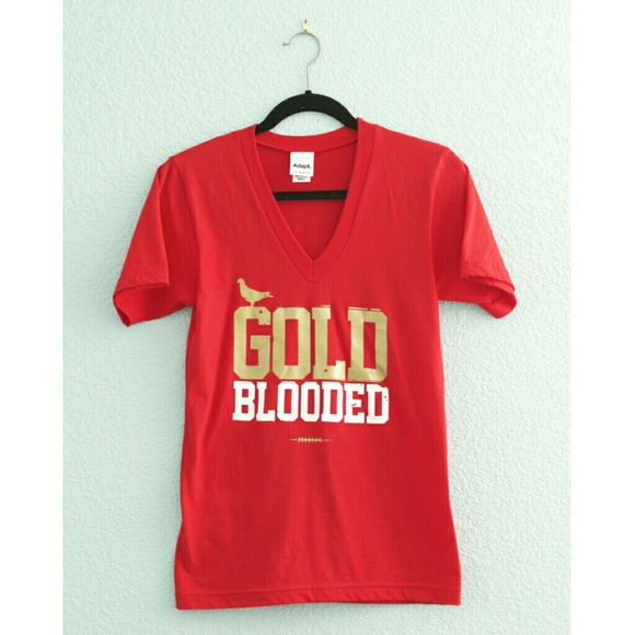 Adapt Tops - Adapt | "Gold Blooded" V-Neck Tee