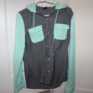 Long Sleeve Denim Button Down