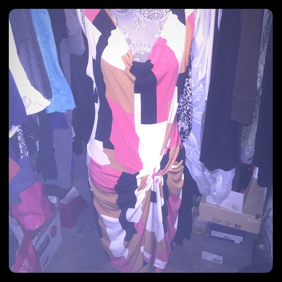 Dress stretch multicolored NY&Co