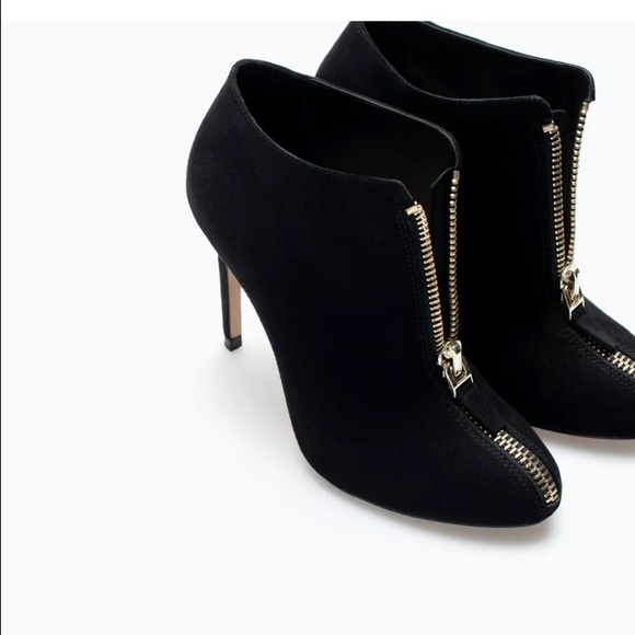 Zara Boots - Zara Suede Booties Sz. 6