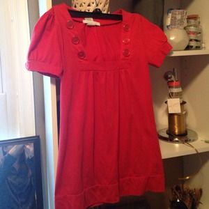 Charlotte Russe Coral Short Sleeve Top