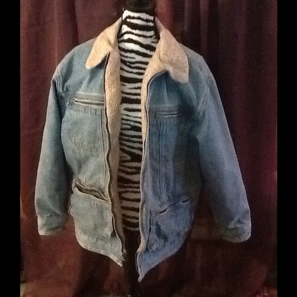 Denim fleece-lined jacket by Jones NY - Sz 1X