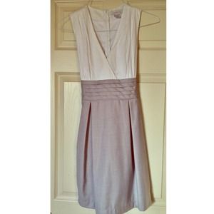 White and Gray Shirtdress
