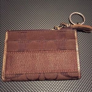 Coach key chain wallet