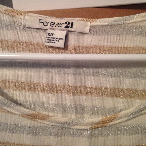 Forever 21 Sparkle Stripe Shirt - Picture 2 of 2