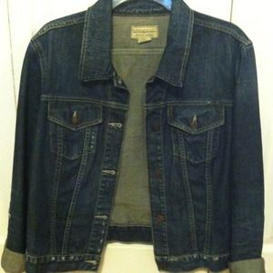 Distressed denim jacket