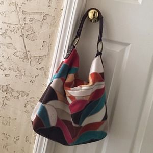 Lucky Brand Patchwork Hobo Bag