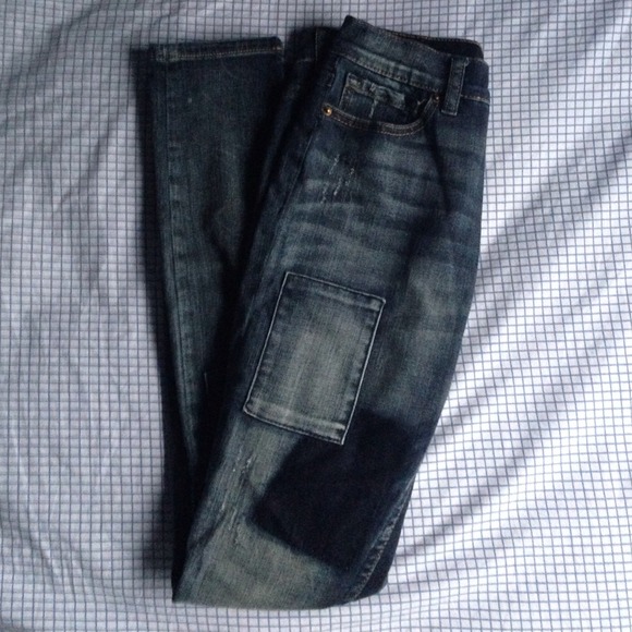 BDG high waisted twig patched jean