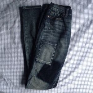 BDG high waisted twig patched jean