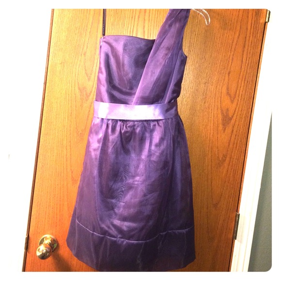 Purple one shoulder dress! Size 5
