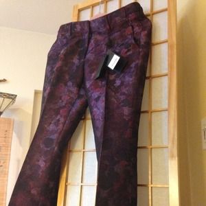 Burberry Prorsum Purple Pattern Trousers