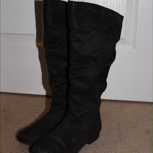 Black Knee-High Boots