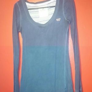 Navy Blue Hollister Long Sleeve Tee