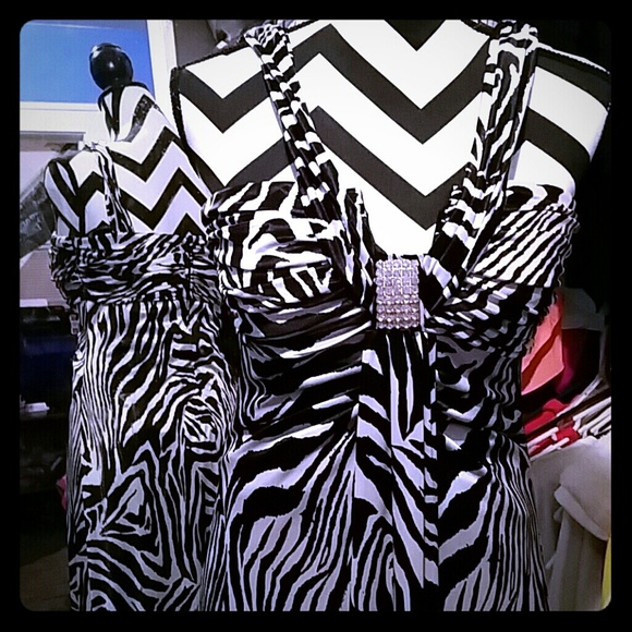 Zebra print dress