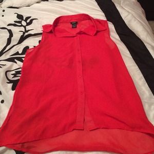 Sheer button up shirt