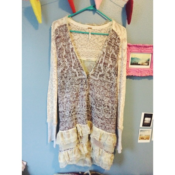 Free people long cardigan.