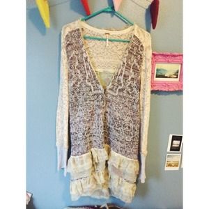 Free people long cardigan.