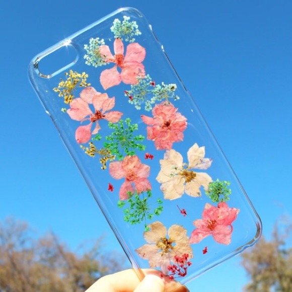 ⚡️SALE⚡️Handmade Pressed dried flower case cover - Picture 1 of 2