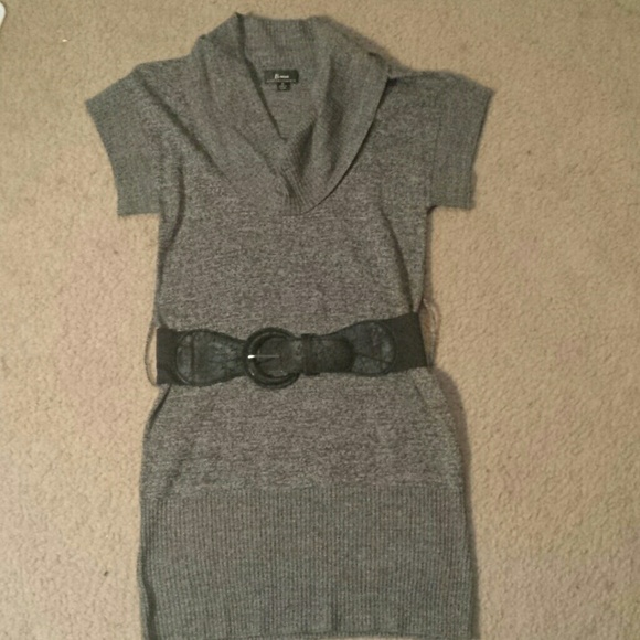 Dark grey sweater dress. - Picture 1 of 1