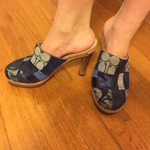 Authentic Coach slip on heels