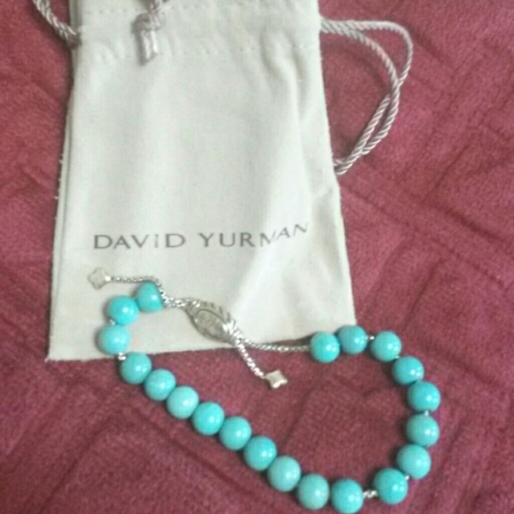 DAVID YURMAN TEAL AGATE SPIRITUAL BRACELET