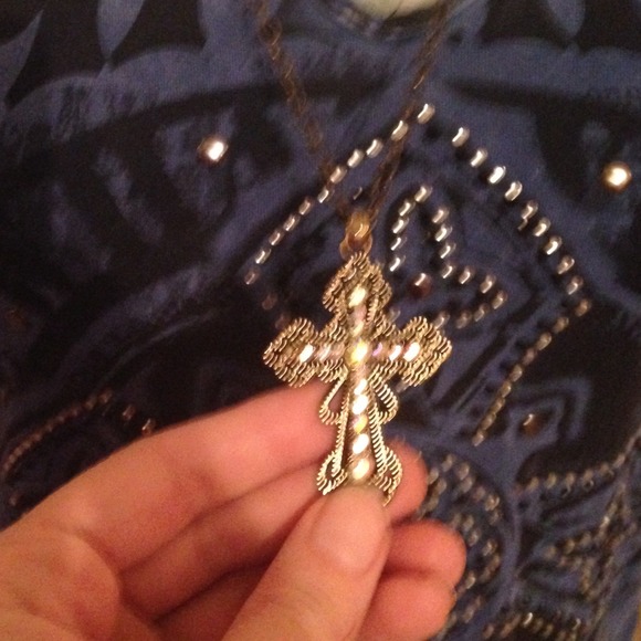 TRADED "Faithful" long sleeve bling top - Picture 2 of 2