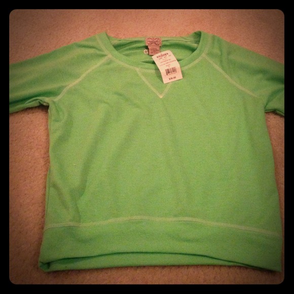 ***BUNDLED 👍👍Neon green sweatshirt. NWT