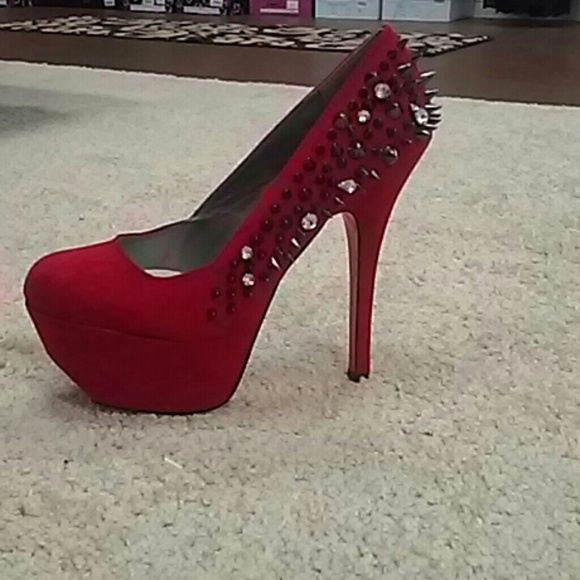 Sexy Spiked Red Heels