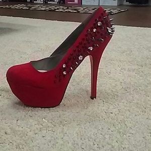Sexy Spiked Red Heels
