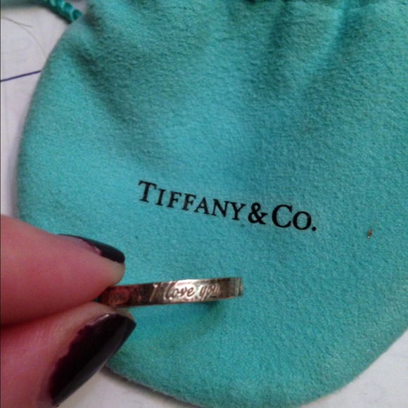 Tiffany & Co. Jewelry - Tiffany & Co. Ring engraved "I love you"