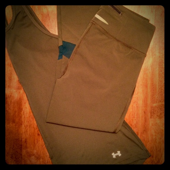 Under Armour tank and compression capris