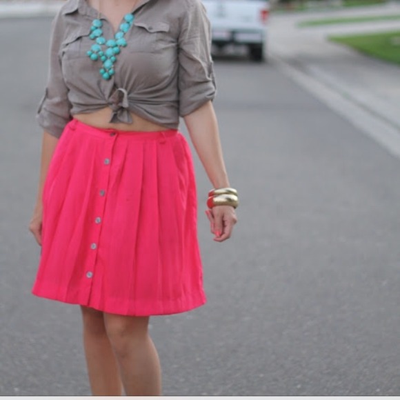 Hot Pink Circle skirt