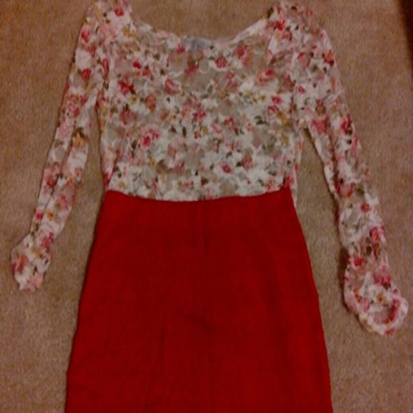 Red skirt