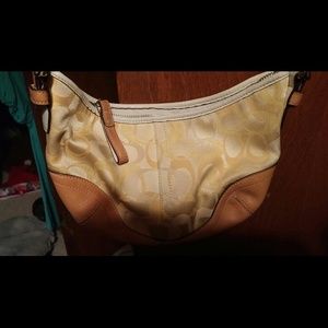 Authentic coach hobo bag
