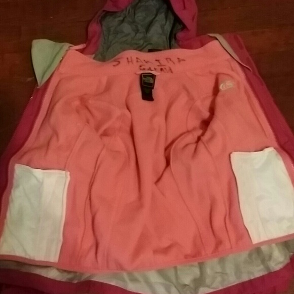 North face coat with inside fleece 6 in girls - Picture 4 of 4