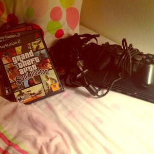 BUNDLE-🎉NEED GONE🎉Play station 2 with 5 games