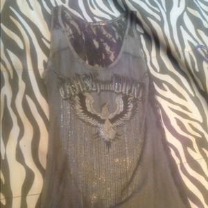 Crash and burn tank top