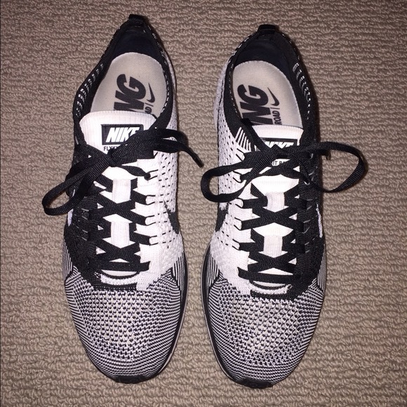 nike flyknit racer orca white tongue