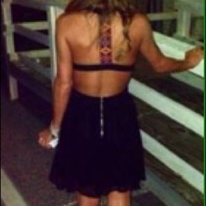 Little black dress with open back