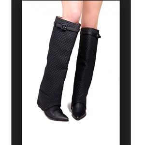 Jeffery Campbell Working Q Boots- Black