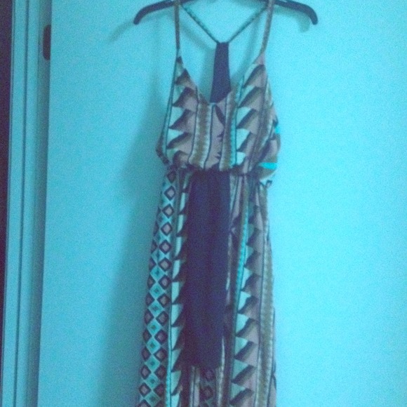 Judith March Aztec high low dress size medium NWOT
